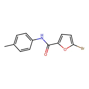 5-bromo-N-(4-methylphenyl)furan-2-carboxamide structure