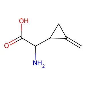 (2S)-2-amino-2-[(1S)-2-methylidenecyclopropyl]acetic acid structure