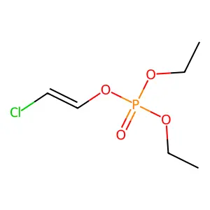 2-Chloroethenyl diethyl phosphate structure