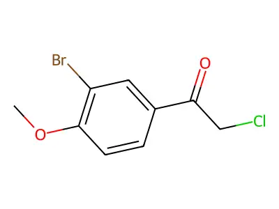 1-(3-Bromo-4-methoxyphenyl)-2-chloroethanone structure