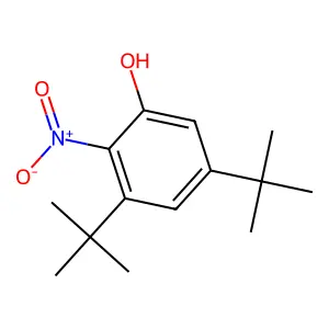 3,5-Ditert-butyl-2-nitrophenol structure