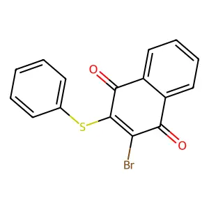 2-Bromo-3-phenylsulfanylnaphthalene-1,4-dione structure