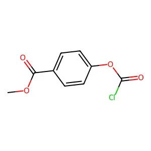 Methyl 4-[(chlorocarbonyl)oxy]benzoate structure