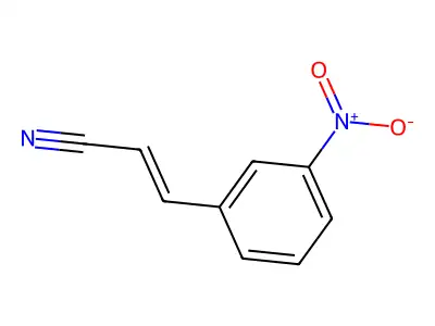 3-(3-硝基苯基)丙烯腈 structure