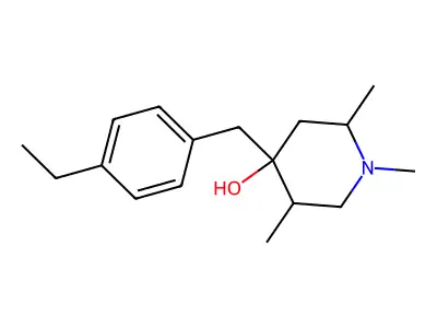 4-(4-Ethylbenzyl)-1,2,5-trimethylpiperidin-4-ol structure