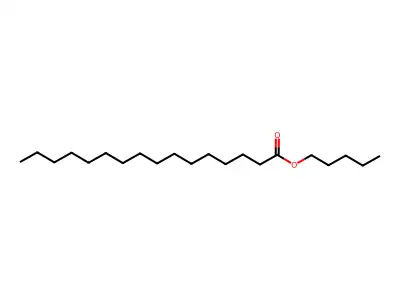 Hexadecanoic acid, pentyl ester structure