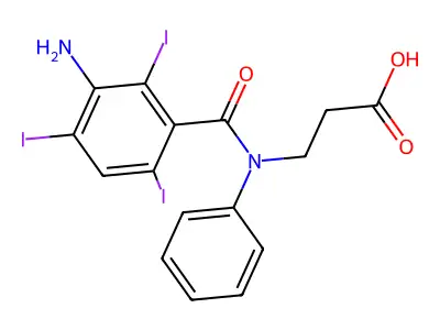 碘苯扎酸 structure