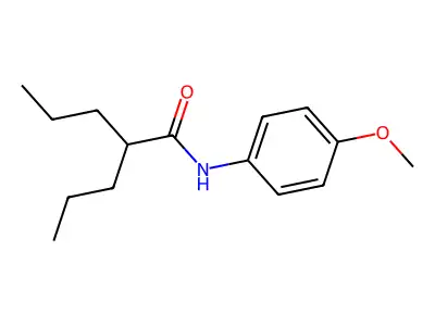 N-(4-methoxyphenyl)-2-propylpentanamide structure
