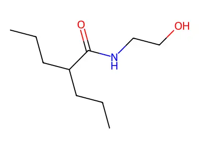 Valeramide, N-(2-hydroxyethyl)-2-propyl- structure