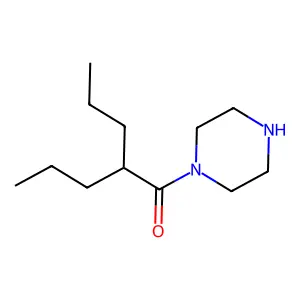 Piperazine, 1-(2-propylvaleryl)- structure