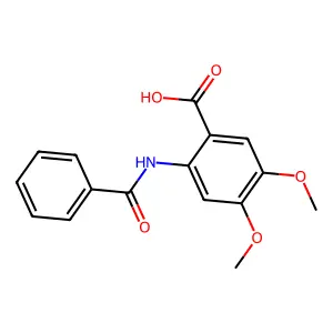 N-(2-Carboxy-4,5-dimethoxyphenyl)benzenecarboximidate structure