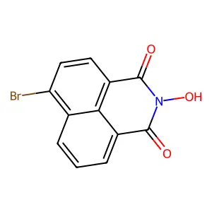 6-bromo-2-hydroxy-1H-benzo[de]isoquinoline-1,3(2H)-dione structure