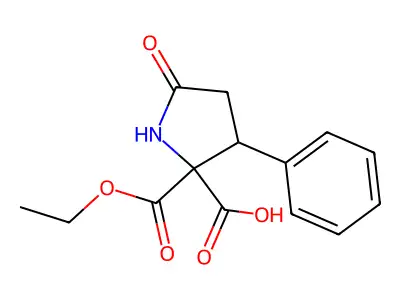 2-(Ethoxycarbonyl)-5-oxo-3-phenylproline structure
