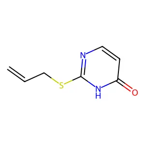 2-(allylsulfanyl)-4(3H)-pyrimidinone structure
