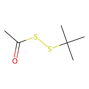 S-tert-butylsulfanyl ethanethioate structure
