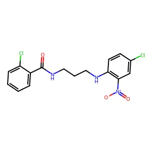 2-Chloro-N-[3-(4-chloro-2-nitroanilino)propyl]benzamide structure