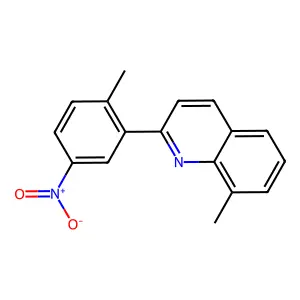 8-Methyl-2-(2-methyl-5-nitrophenyl)quinoline structure