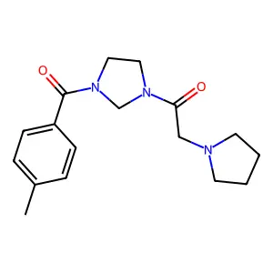 1-(3-(4-Methylbenzoyl)imidazolidin-1-yl)-2-(pyrrolidin-1-yl)ethanone structure