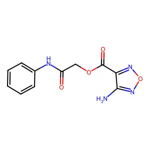 2-Oxo-2-(phenylamino)ethyl 4-amino-1,2,5-oxadiazole-3-carboxylate structure