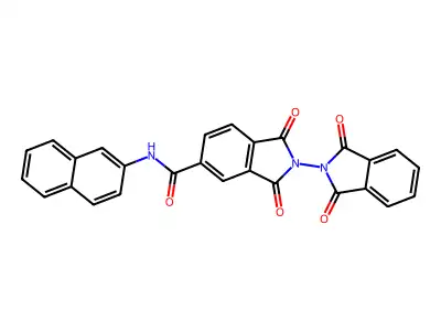2-(1,3-dioxoisoindol-2-yl)-N-naphthalen-2-yl-1,3-dioxoisoindole-5-carboxamide structure