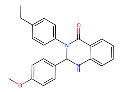 3-(4-Ethylphenyl)-2-(4-methoxyphenyl)-1,2-dihydroquinazolin-4-one structure