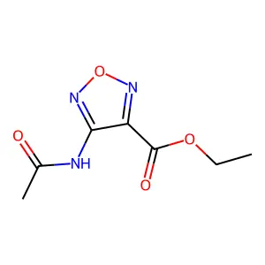 Ethyl 4-acetamido-1,2,5-oxadiazole-3-carboxylate structure