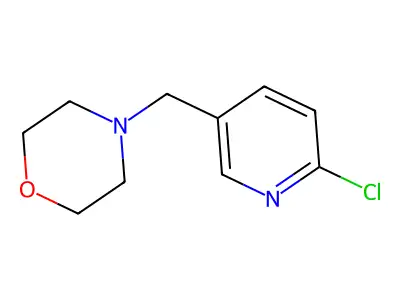 4-[(6-Chloropyridin-3-yl)methyl]morpholine structure