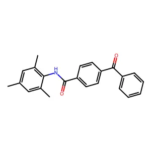4-benzoyl-N-(2,4,6-trimethylphenyl)benzamide structure