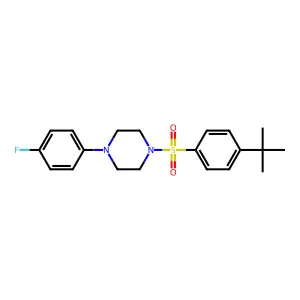 1-(4-Tert-butylbenzenesulfonyl)-4-(4-fluorophenyl)piperazine structure