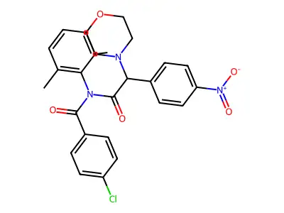4-chloro-N-(2,6-dimethylphenyl)-N-[morpholin-4-yl(4-nitrophenyl)acetyl]benzamide structure