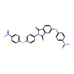 5-(4-Nitrophenoxy)-2-[4-(4-nitrophenyl)sulfanylphenyl]isoindole-1,3-dione structure