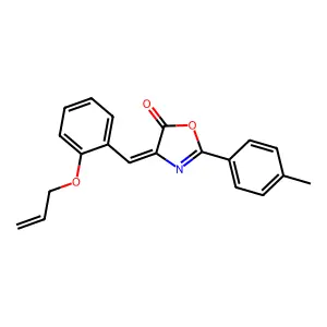 (4Z)-2-(4-methylphenyl)-4-[(2-prop-2-enoxyphenyl)methylidene]-1,3-oxazol-5-one structure