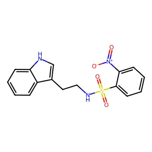 N-[2-(1H-indol-3-yl)ethyl]-2-nitrobenzenesulfonamide structure