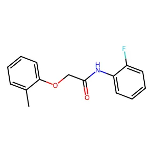 N-(2-fluorophenyl)-2-(2-methylphenoxy)acetamide structure