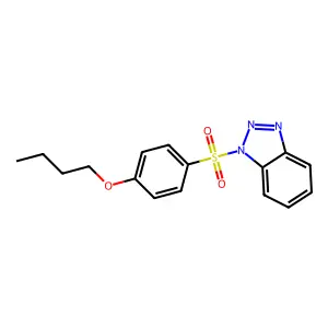 1-(4-Butoxyphenyl)sulfonylbenzotriazole structure