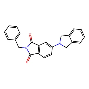 2-Benzyl-5-(1,3-dihydroisoindol-2-yl)isoindole-1,3-dione structure
