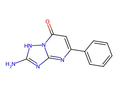 2-amino-5-phenyl[1,2,4]triazolo[1,5-a]pyrimidin-7(3H)-one structure