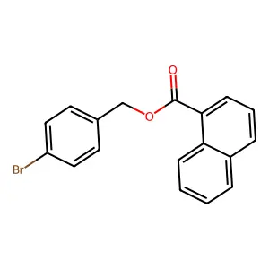 4-Bromobenzyl 1-naphthoate structure