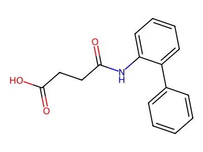 4-(Biphenyl-2-ylamino)-4-oxobutanoic acid structure