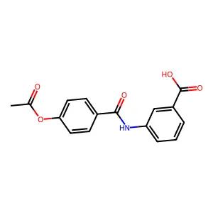 3-({[4-(Acetyloxy)phenyl]carbonyl}amino)benzoic acid structure