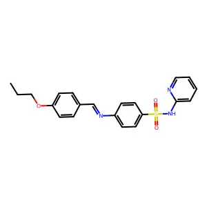 4-[(4-propoxybenzylidene)amino]-N-(2-pyridinyl)benzenesulfonamide structure