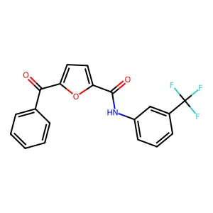 5-benzoyl-N-[3-(trifluoromethyl)phenyl]furan-2-carboxamide structure