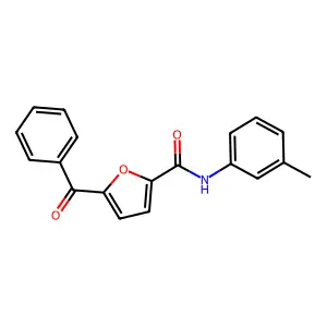 5-苯甲酰基-N-(3-甲基苯基)呋喃-2-甲酰胺 structure