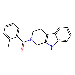 2-(2-methylbenzoyl)-2,3,4,9-tetrahydro-1H-beta-carboline structure