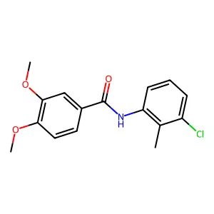 N-(3-Chloro-2-methylphenyl)-3,4-dimethoxybenzamide structure