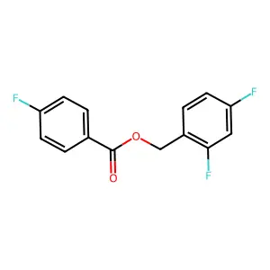 2,4-Difluorobenzyl 4-fluorobenzoate structure