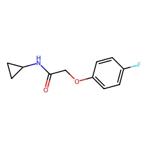 N-环丙基-2-(4-氟苯氧基)乙酰胺 structure