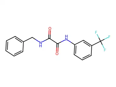 N-benzyl-N'-[3-(trifluoromethyl)phenyl]oxamide structure
