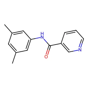 N-(3,5-dimethylphenyl)pyridine-3-carboxamide structure