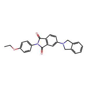 5-(1,3-Dihydroisoindol-2-yl)-2-(4-ethoxyphenyl)isoindole-1,3-dione structure